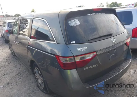 2012 Honda Odyssey Ex-L from USA, damaged, VIN 5FNRL5H65CB131208